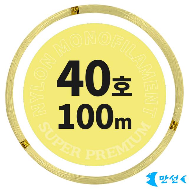 갈치기둥줄 자작 나일론 경심줄 40호 옐로 100m HCMNM