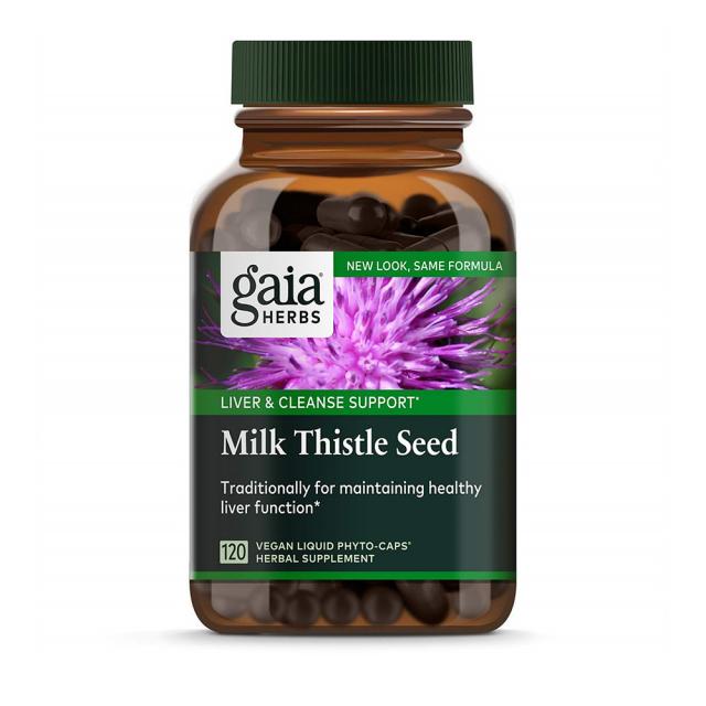 Gaia Herbs 가이아 허브스 밀크시슬 600mg 120정 피곤할때영양제 간보조제, 1mg, 1개