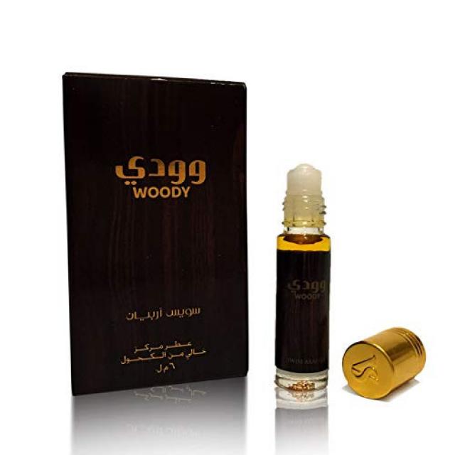 NADA Roll On Perfume Oil 6 mL .2 oz | Oriental Fragrance for Men and Women | Musk Floral Fruity and Citrus Notes | Alcohol Free Attar Vegan Parfu, Scent Name = WOODY, 본문참고, 본문참고