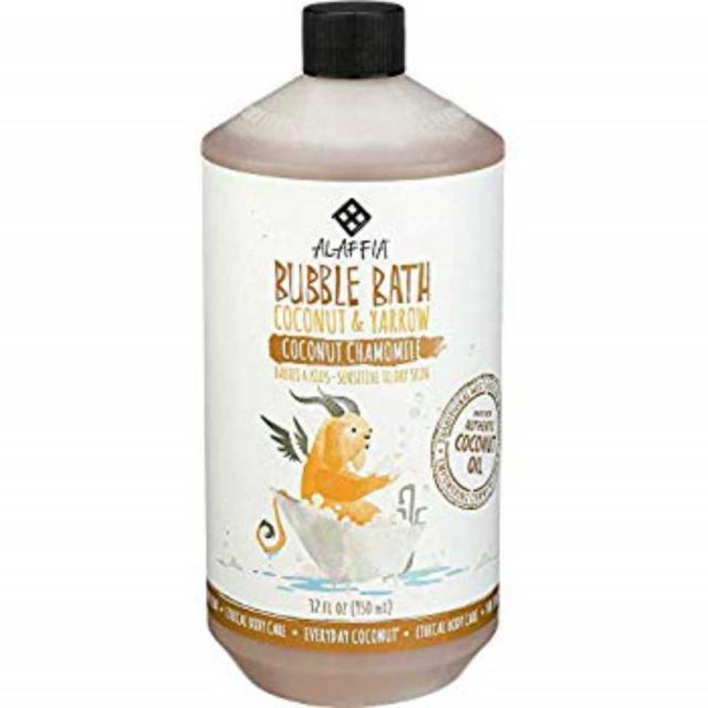 Alaffia Everyday Coconut Bubble Bath for Babies & Kids Gentle for Sensitive to Very Dry Skin Types Coconut Chamomile