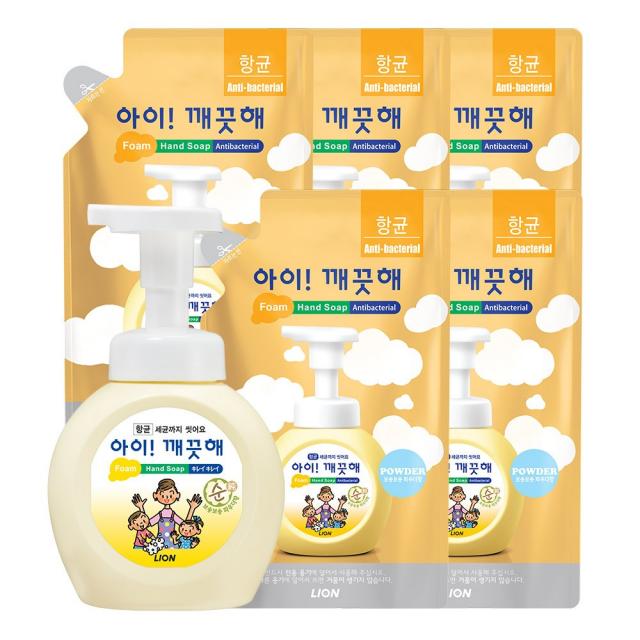 아이깨끗해 순(용기1+리필x5개), 1250ml, 1개