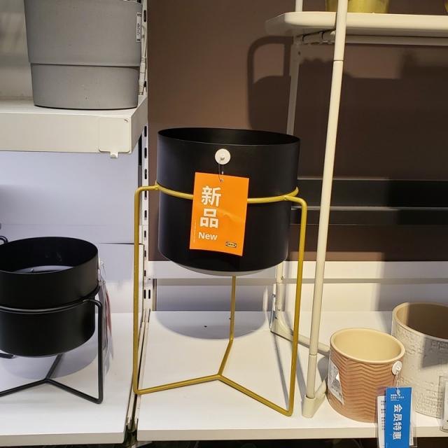 북유럽디자인화분 IKEA 선발함 적당하다 화이트 거치대 있음 노르딕 착지 스틴 꽃꽂이 응접실이 있다 실내 장식 수반, 블랙 엘로 브론즈