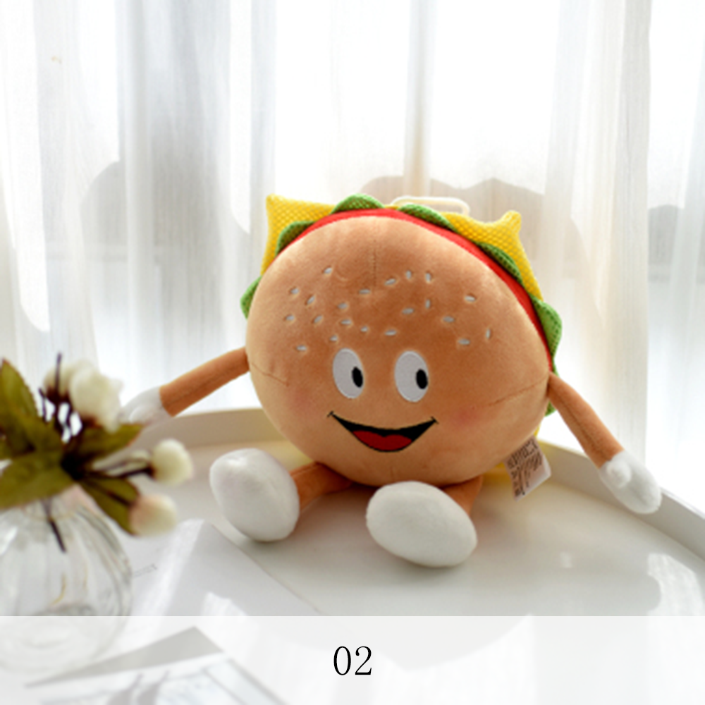 뉴타임즈8 귀여운 캐릭터 감자튀김 햄버거 인견침 집 거실 어린이방 장식 뽀글이 인형 사진도구 D7A23 503, 02, 75cm