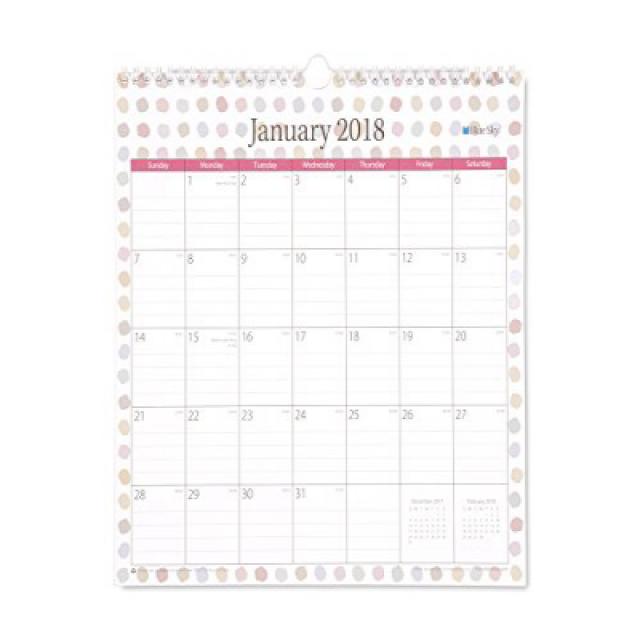 Blue Sky 2018 Monthly Wall Calendar Twin-Wire Binding 12”” x 12”” Candice Blue Sky 2018 월별 달력 트윈, 1