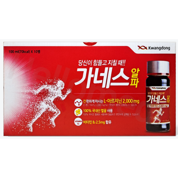 광동 가네스 알파 만성 피로 회복 음주전후 음료 100ml, 100ml, 260병