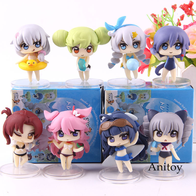 여름 mmihoyo honkai impact 3 재결합 ver. Kiana kaslana raiden mei yae 사쿠라 액션 피규어 pvc collectible toy 8 개/대, 1개