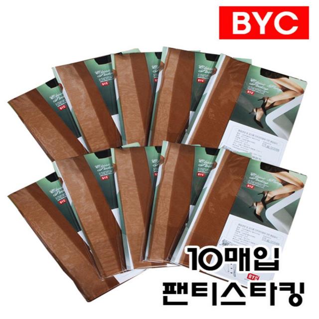 BYC 고탄력 각선미 팬티 스타킹 10매 학생 여름 사계절