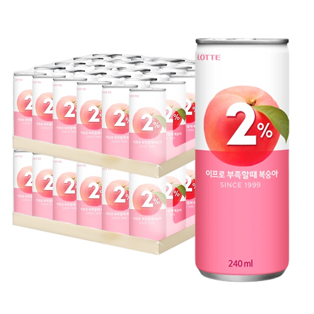 2% 부족할때 복숭아 240ml x 60캔 이프로 2프로 부족할때