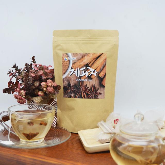 뉴트로웨이 계피차100% 60티백 순수 무첨가물 시나몬 가루 품질좋은 베트남산 몸을따뜻하게하는식품 계피가루효능 인 철 비타민B 빵 푸딩 과일절임 케이크 요리 재료 체온을올려주는효과 계피물, 60개입, 1g
