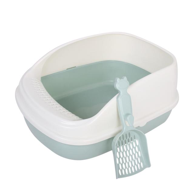 해외 고양이 사분 작은 아기 고양이 화장실 반폐쇄식 고양이 사분 냄새방지 똥칠 때 고양이, 옵션02