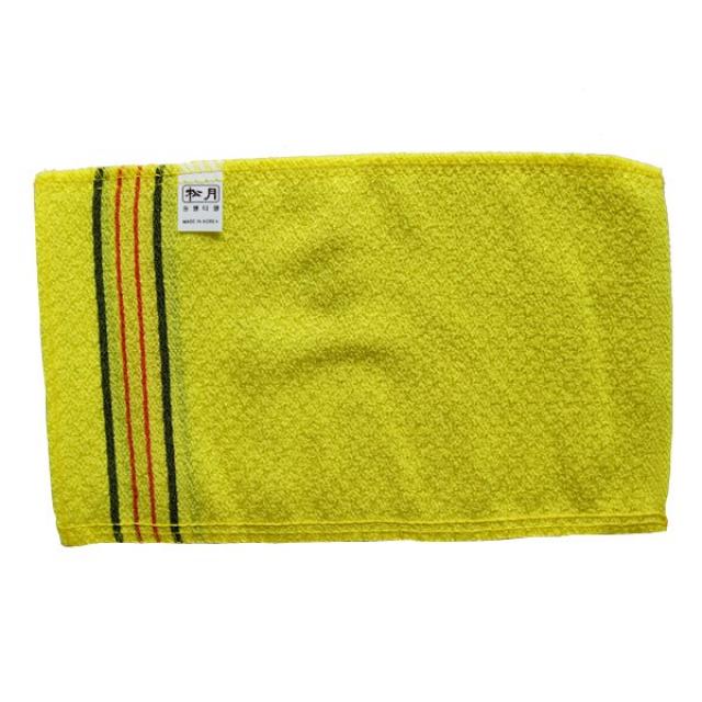 송월 전문가용 빅사이즈 양면 때타올 5개 옐로우