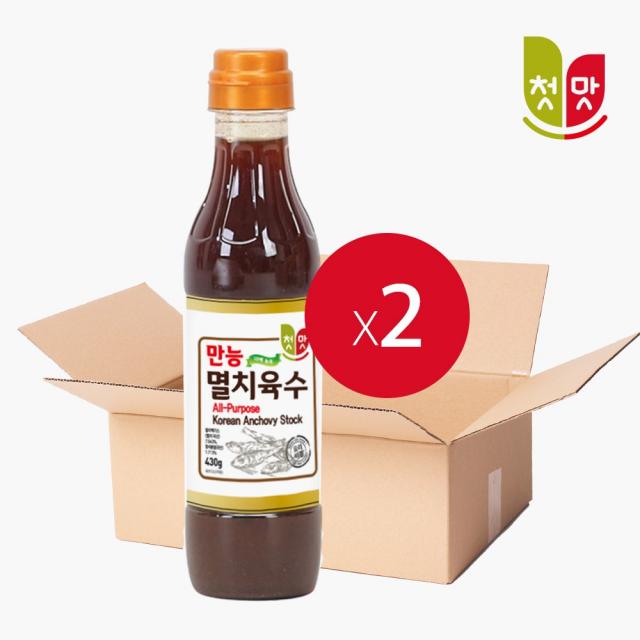 청우 첫맛 만능 멸치육수 430g x 2개 행사가격