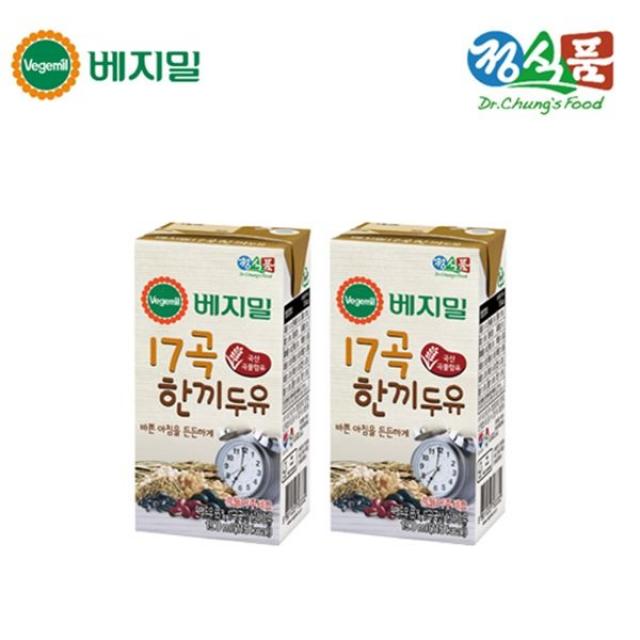 베지밀 17곡 한끼두유 190mlx48팩, 48개, 190ml