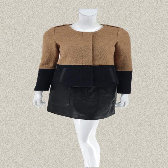 JH 무드 색칠함 견장형 뒷자락 매듭을 짓다 여성 겨울 봄 쇼트 점퍼 5083