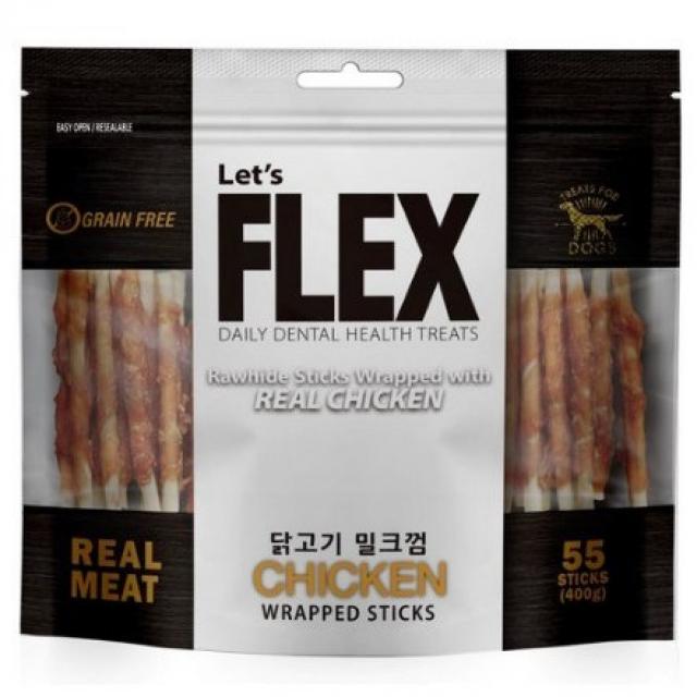 플렉스 반려견간식 밀크껌 400g, 오리고기맛, 1개