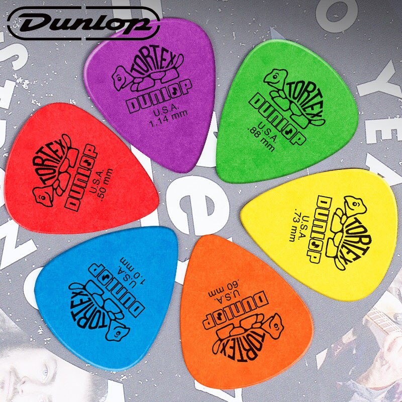 6pcs dunlop tortex 표준 기타 픽 plectrum 중재자베이스 중재자 어쿠스틱 일렉트릭 클래식 기타 부품 액세서리 추천, 단일, 6 Mixed Thickness^0