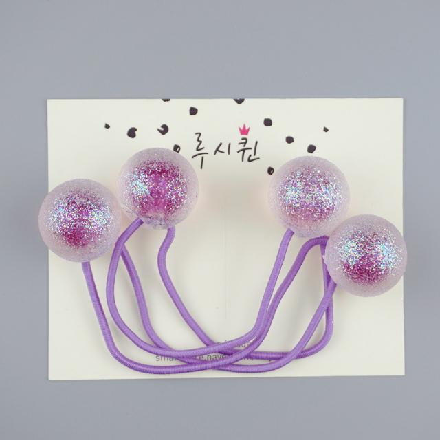 펄 캔디볼 방울머리끈(1쌍) 7 color 유아머리끈 아동머리끈