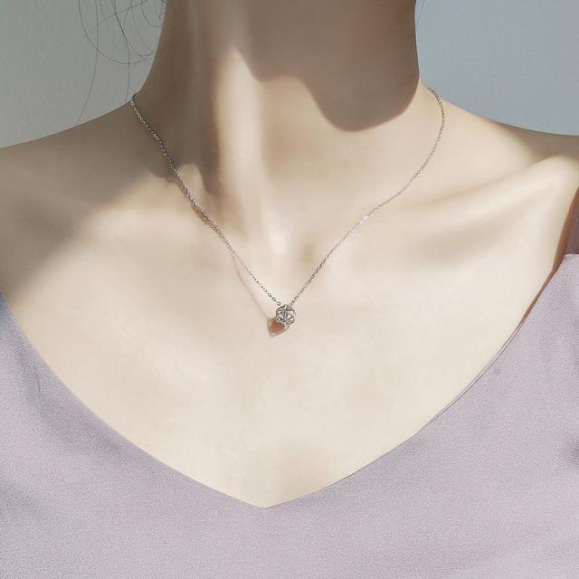 GRSOEZO GRSOEZO은 군말 목걸이 여풍당 홍학생 기하학 쇄골 ins 쿨 입체 펜던트Z