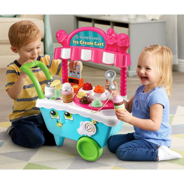 립프로그 영문버전 아이스크림 카트 쇼핑놀이, 혼합 색상