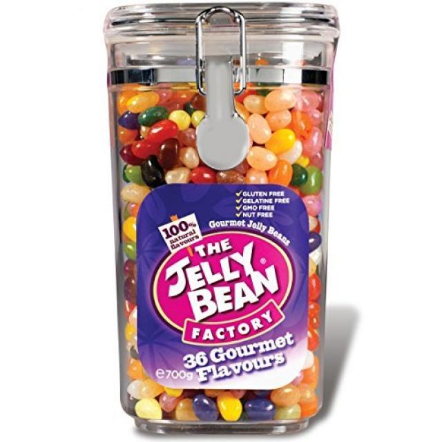 사탕 젤리 초콜릿 장난감 선물The Jelly Bean Factory 36 Gourmet Flavours Einmach Glas 700g, 단일옵션, 단일상품