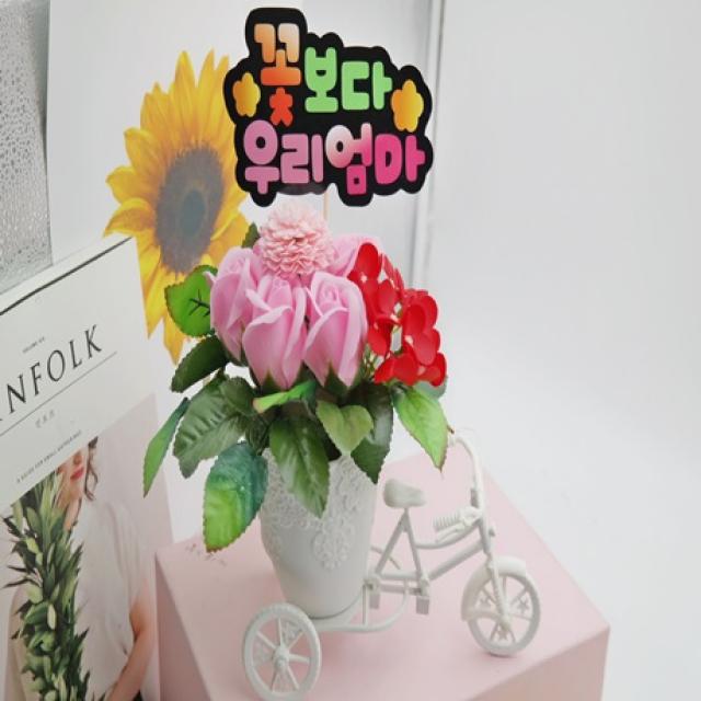 DH프리마 어버이날카네이션 꽃길 가는길 비누장미, 꽃길핑크-아버님사랑합니다
