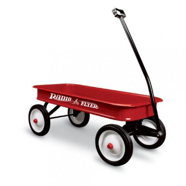 라디오 플라이어 클래식 레드 왜건 타기 Radio Flyer Classic Red Wagon Ride On, 1set