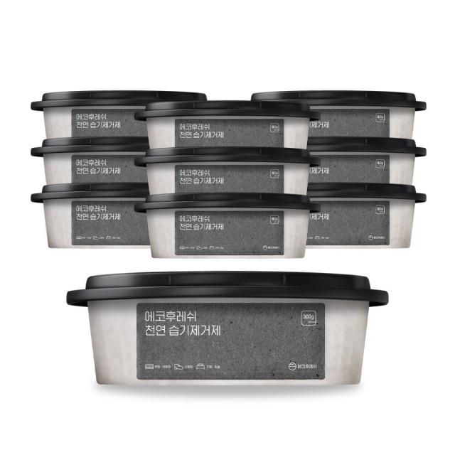 에코후레쉬_ 천연 습기제거제 10개_100% 천연성분 2년사용_옷장제습제 방습제 일반제습제 10개입
