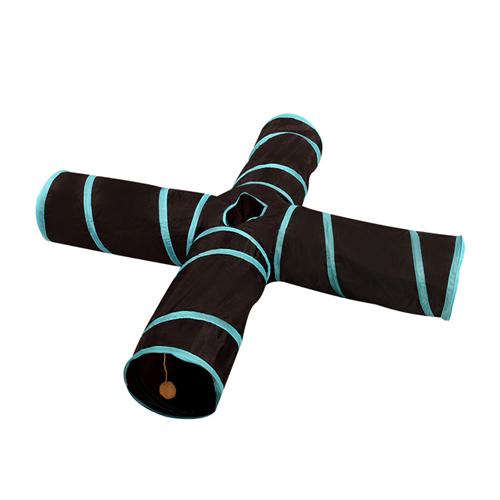 세인C 고양이 터널 고양이굴 3구 4구 고양이용품 숨숨집 장난감 추천, 핑크 3구