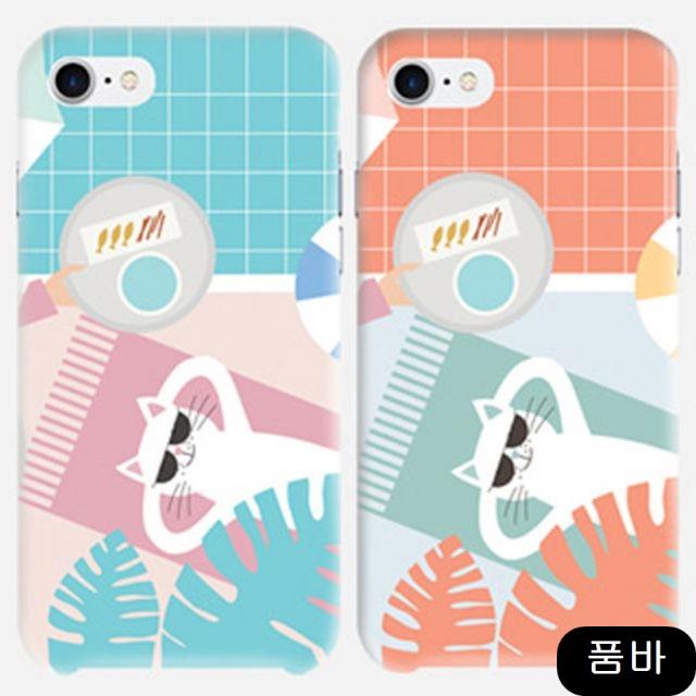 보호필름 상팔자고양이 슬림 하드케이스 휴대폰 빈티지 액세서리 상세페이지참조(_2) 02, 상세페이지참조(02_2)