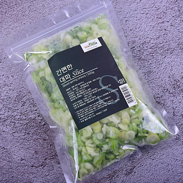 [이젠프레쉬] 국산 대파로 만든 냉동대파 슬라이스 500g, 2팩 세트, 2팩, 500g