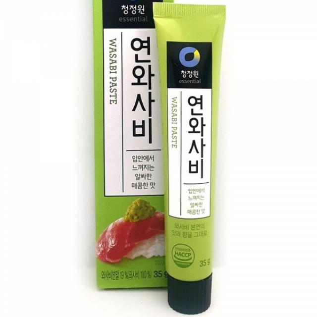 연와사비 35g 겨자 향신 소스 생선회 초밥 해물탕 조미료육수 다시다 미원 식용유 소스 양념 케찹 간장 시즈닝 와사비 향신료 식자재 양념장 쌈장 연두 설탕 고추장 진간장 물엿 쯔유 맛소금 치킨스톡 고추기름 김가루 꽃소금, 연겨자35g