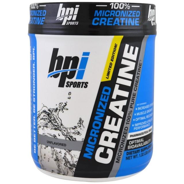 비피아이 BPI Sports Micronized Creatine Limited Edition 미분화된 크레아틴 무향 600 g, 3개묶음(10%할인), 1개