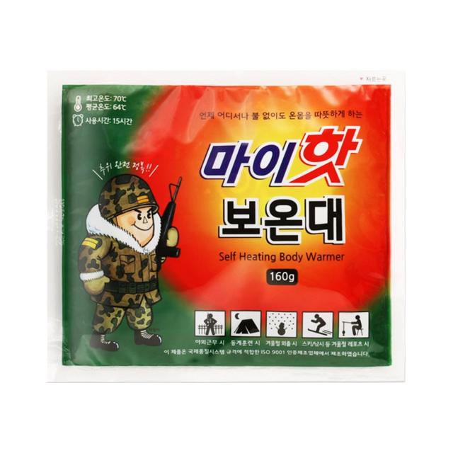 마이핫보온대 군용핫팩 140g 10매입 1통, 마이핫보온대 10매입, 10개입