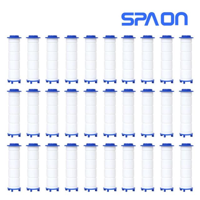 스파온 [전용 불순물 차단 필터 30개 ] 대용량 세트 #3단모드 온오프 정수 샤워 헤드 전용, 1개