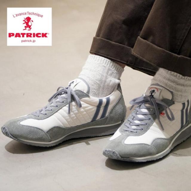 [구두끈 서비스 실시중]교환·반품 (오키나와현을 제외하다) 단골 패트릭 PATRICK 스타디움 STADIUM 화이트그레이 WHGY 23130