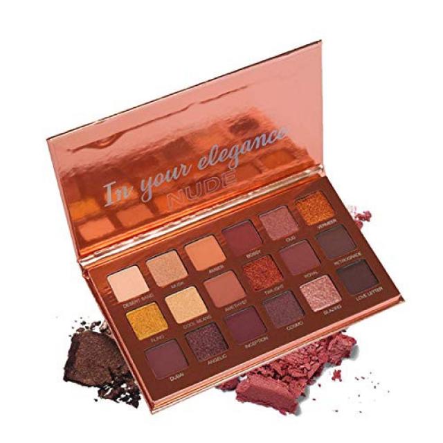 Eyeshadow Palette Vodisa 18 Colors Highly Pigmented Eye Shadow Palette 9 Matte + 9 Shimmer Long Lasting Waterproof Colorful Eyeshadows Profession, 본문참고, 본문참고