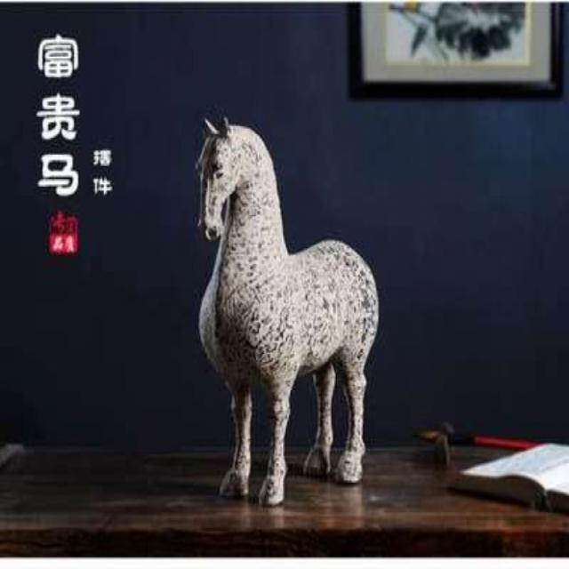 북유럽 골드 사자상 감성소품 인테리어 장식품 조각상 수호, 푸 기마