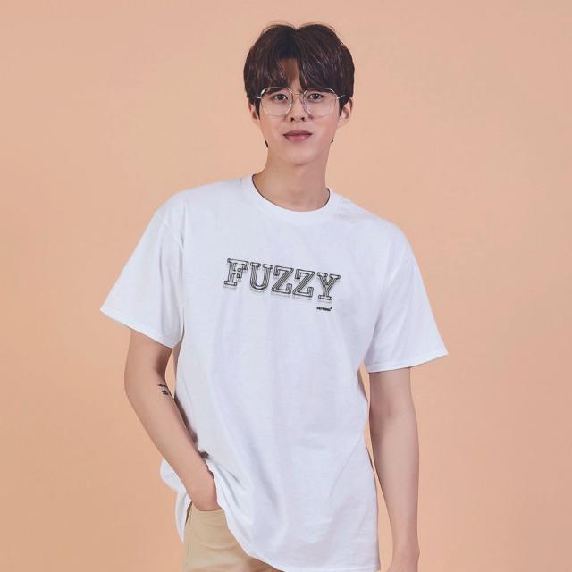 키밍 Fuzzy 흐리다 편한반팔티 오버핏티셔츠