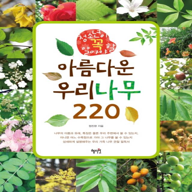 청소년이 꼭 알아야 할 아름다운 우리나무 220 혜지원