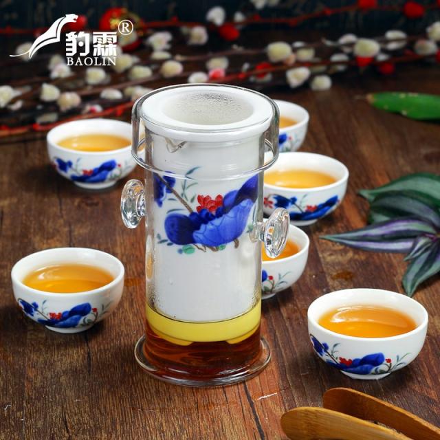 가성비몰 표림 샤인컵 티포트 사무실 내열 충돌함 다구 여과 다관, 7헤드 홍차 -인하대 위한 귀함