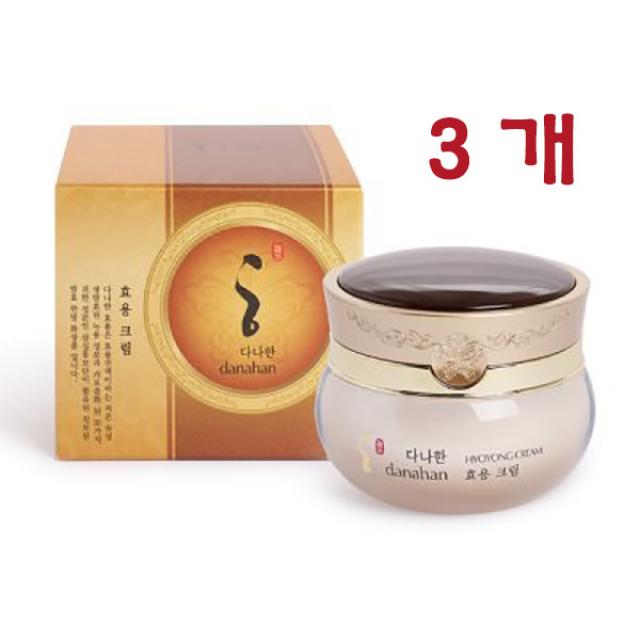 다나한 효용 크림 50ml - 피부보습영양 한방화장품, 3개, 50g