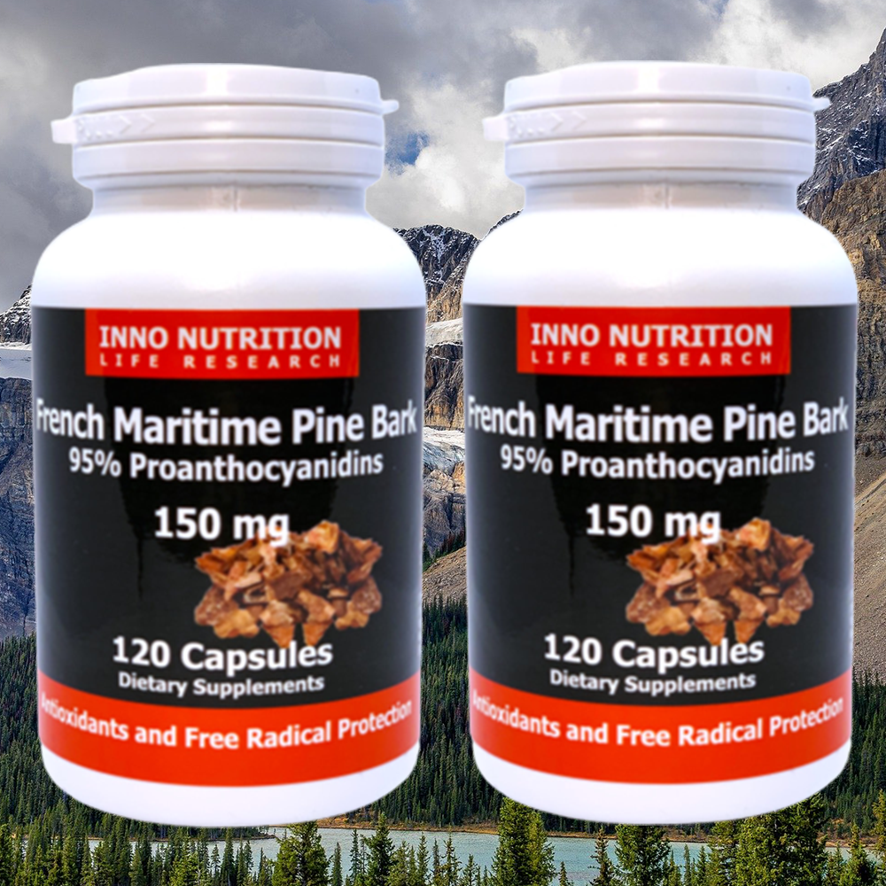 파인바크 피크노제놀 해안송 해송 소나무 폴리페놀 프로안토시아니딘 영양제 120캡슐 2개