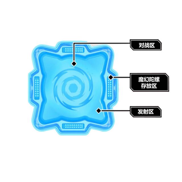 령동창상 마법사 팽이 4세대 신식 총형 발사 아동 회전발광팽이장난감 전투왕 3세트 몽환극화폭풍 팽이소년선물 마법사 경기장 전투판, 단일상품