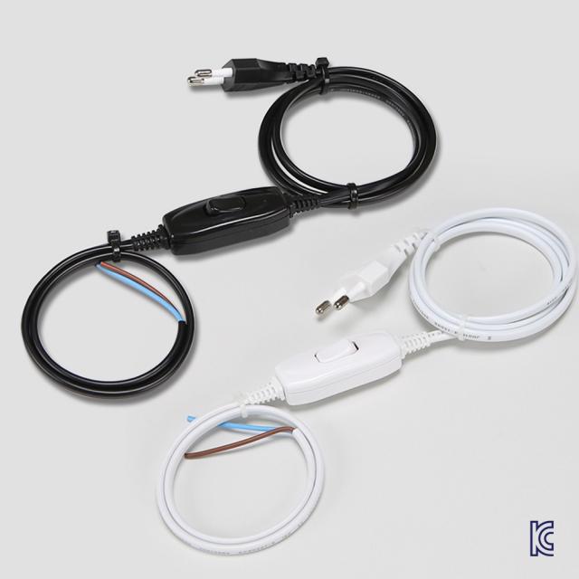 국산 전기 중간스위치 전선 코드 플러그 전원, 중간스위치 전원선 (화이트/3M)