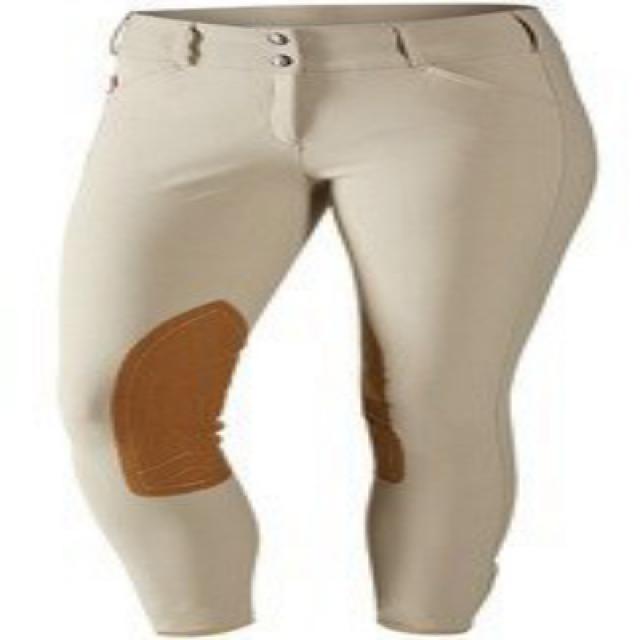 Tailored Sportsman Trophy Hunter Low Rise Breeches Front Zip Tan (24R) 맞춤형 스포츠맨 트로피 헌터 로우 라이즈 브리치 프론, 1