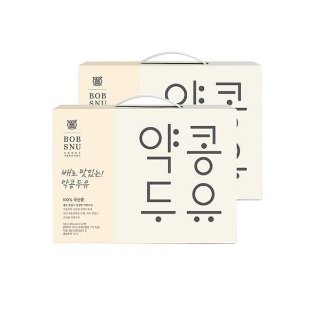 [밥스누] [서울대공동개발] 배로 맛있는 약콩두유 190mlx48팩, 190ml, 48개