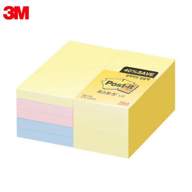 3M 포스트잇 일반노트 알뜰팩 656-10A (51x76mm) 10패드 메모지