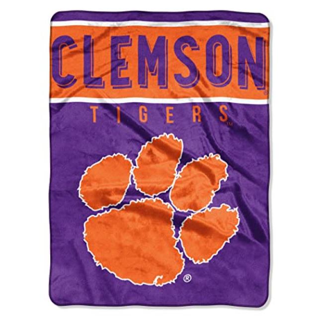 EOM 는 공식적으로 NCAA Basic Raschel Throw Blan [Clemson Tigers] - E066301IVZY9200, Clemson Tigers