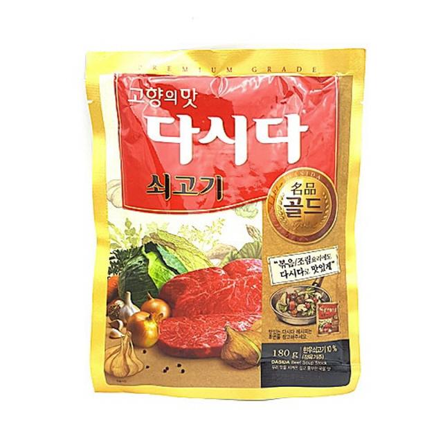 8du쇼핑nw7sov1354 CJ 제일제당 명품골드 쇠고기 다시다 180g 40개, 단일 수량