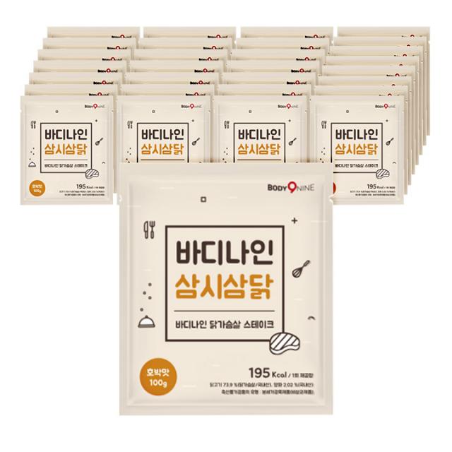 칼로바이 바디나인 닭가슴살 스테이크 삼시삼닭 단호박, 30팩, 100g